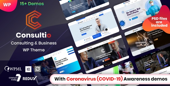 Consultio 3.0.1 开心版 - 企业商务咨询公司网站WordPress主题