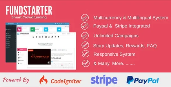 Fundstarter (v1.2) Smart Crowdfunding - 智能众筹WordPress主题