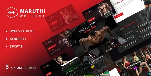 Maruthi (v3.0) Fitness Gym Trainer WordPress Theme - 专业健身教练WordPress主题