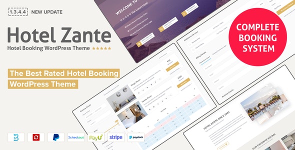 Hotel Zante 1.3.5.1 - 酒店民宿客房网站WordPress主题
