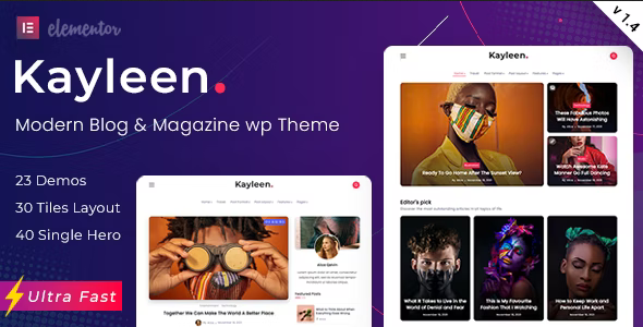 Kayleen 2.0 - 博客&杂志WordPress主题