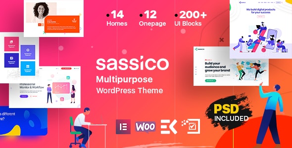 Sassico 3.4 - 多用途Saas移动应用网站WordPress主题