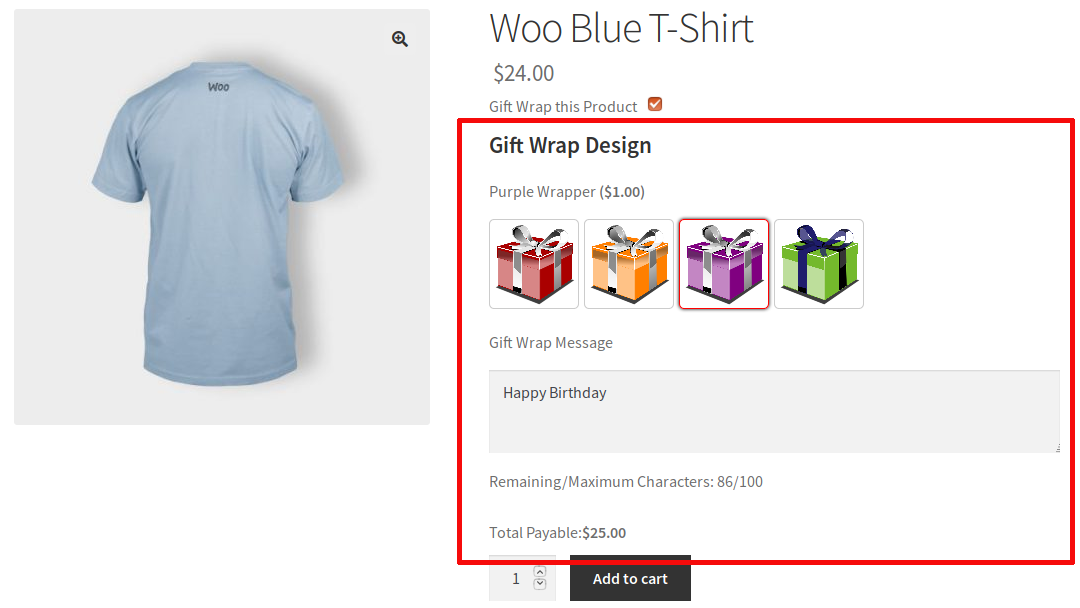 Gift Wrapper for WooCommerce (v6.0.0) - WooCommerce礼品包装插件