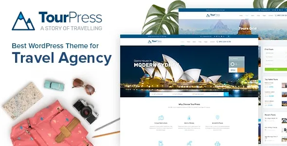 TourPress v1.2.2 旅游预订WordPress主题 - 专为旅行社和旅游预订网站设计