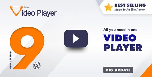 Easy Video Player WordPress Plugin v10.0 - 简易视频播放器WordPress插件