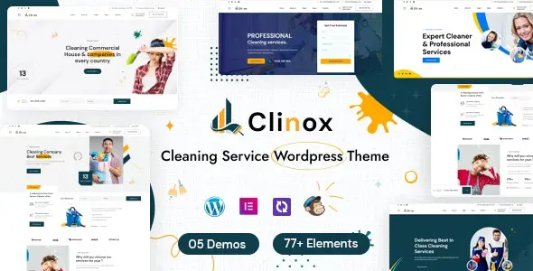 Clinox 1.0.4 - 清洁家政保洁服务网站WordPress主题