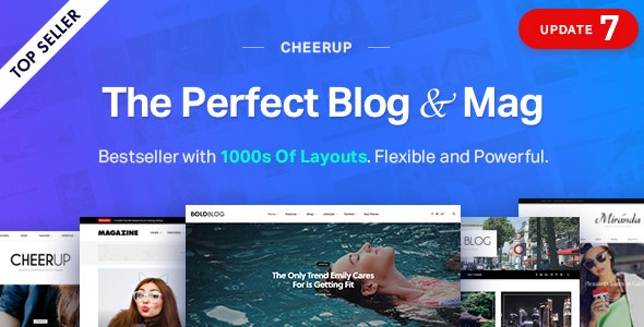 CheerUp 7.7.0 开心版 - 博客杂志网站WordPress主题