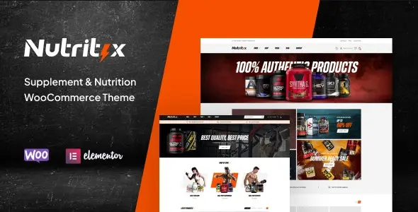 Nutritix 1.2.1 - 补充剂营养素健美商品网站WooCommerce主题