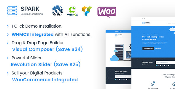 Spark 2.2.5 - 可视化 WHMCS 虚拟主机管理WordPress主题