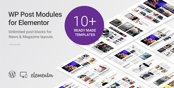 WP Post Modules for NewsPaper and Magazine Elementor Addon1.9.0
