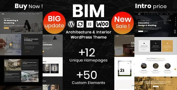 BIM v1.3.8 建筑与室内设计Elementor WordPress主题 - 专业建筑咨询网站模板
