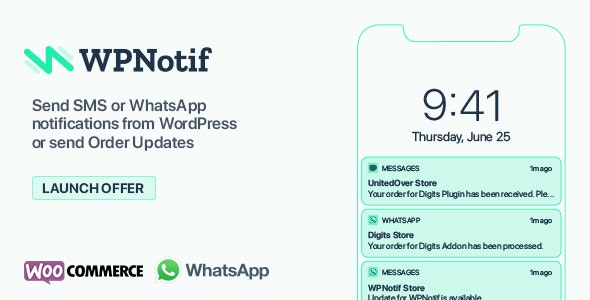 WPNotif 2.8.2 开心版 - WordPress SMS&WhatsApp消息通知
