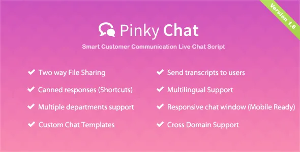 Pinky Chat – 实时在线客服聊天系统 (1.8)