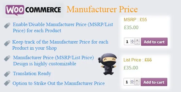 WooCommerce Manufacturer Price v2.5 - 制造商价格管理插件