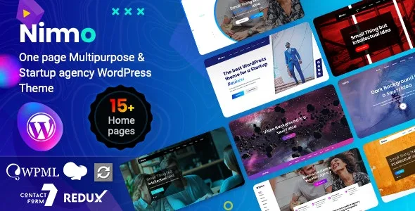 Nimmo v1.2.7 – 单页创意机构极简WordPress主题